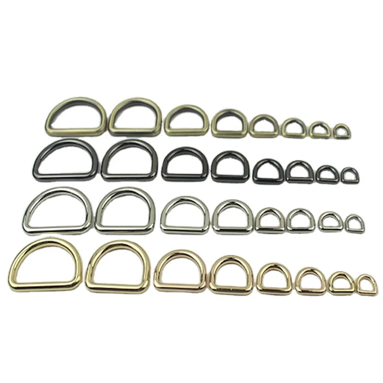 Custom Diy high quality Bag Accessories Metal D Ring buckle For Bags
