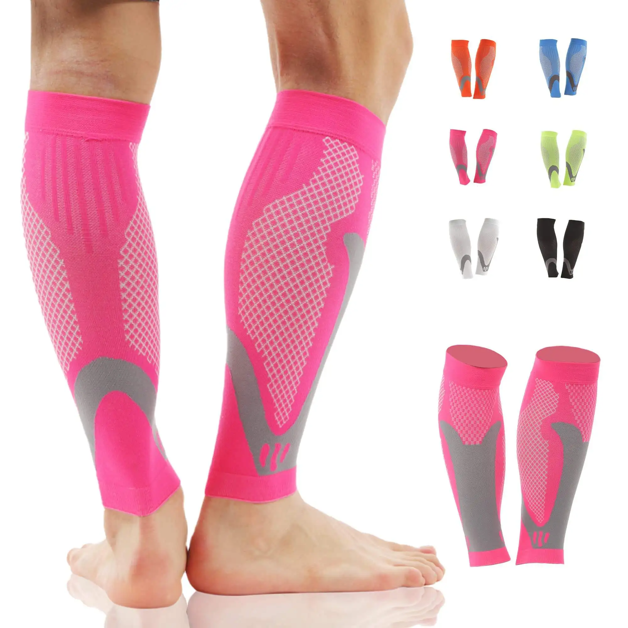 Basketball Football Leg Sleeve Running Nurse Athletic Footless Compression Socks Calf Compression Sleeves for Men Women