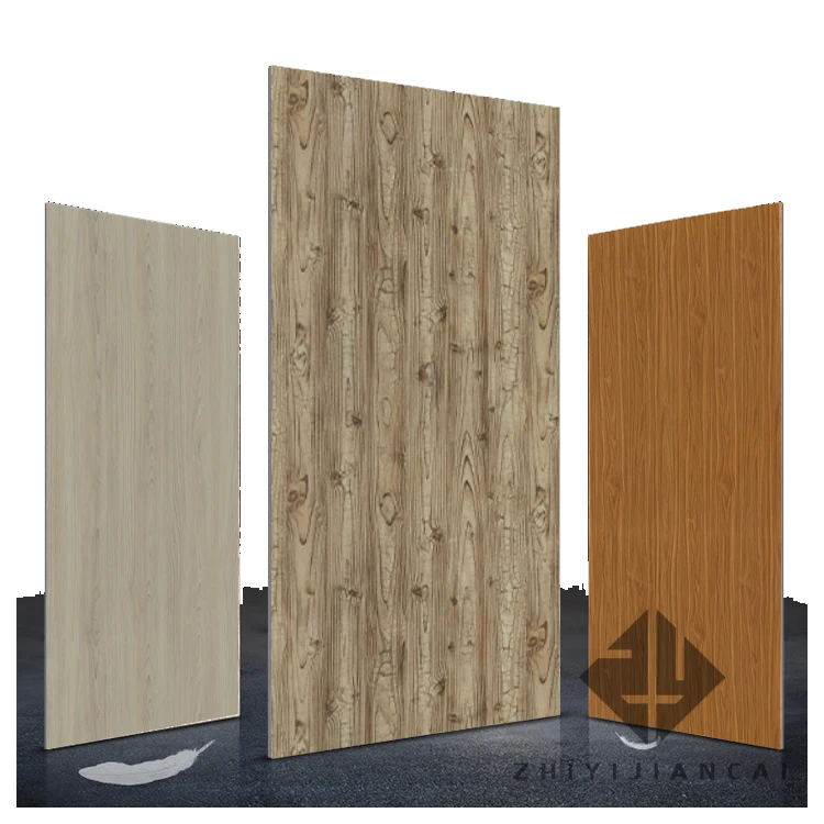 Aluminum composite board 3D wood grain interior and exterior decoration board aluminum plastic board advertising door sign