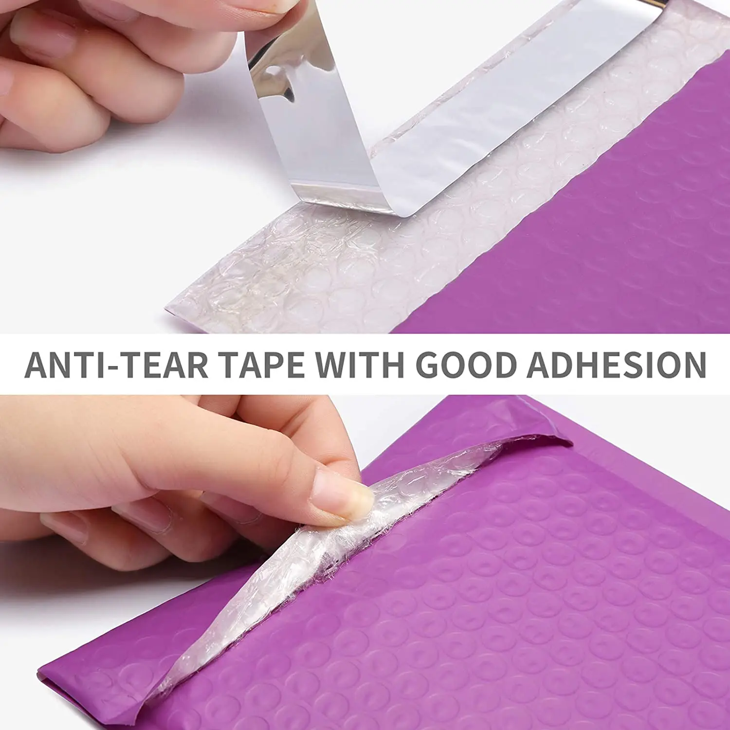 [USA Warehouse] Custom Printing Purple Poly Pouches Padded Packaging Mailing Shipping Envelope Bubble Mailer Bag