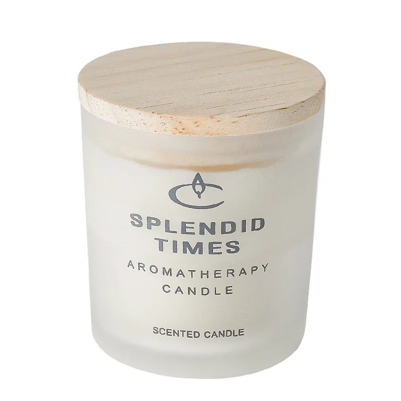 
Essential oil fragrance candle incense glass romantic fragrance candle with hand gift box set custom candle cup 