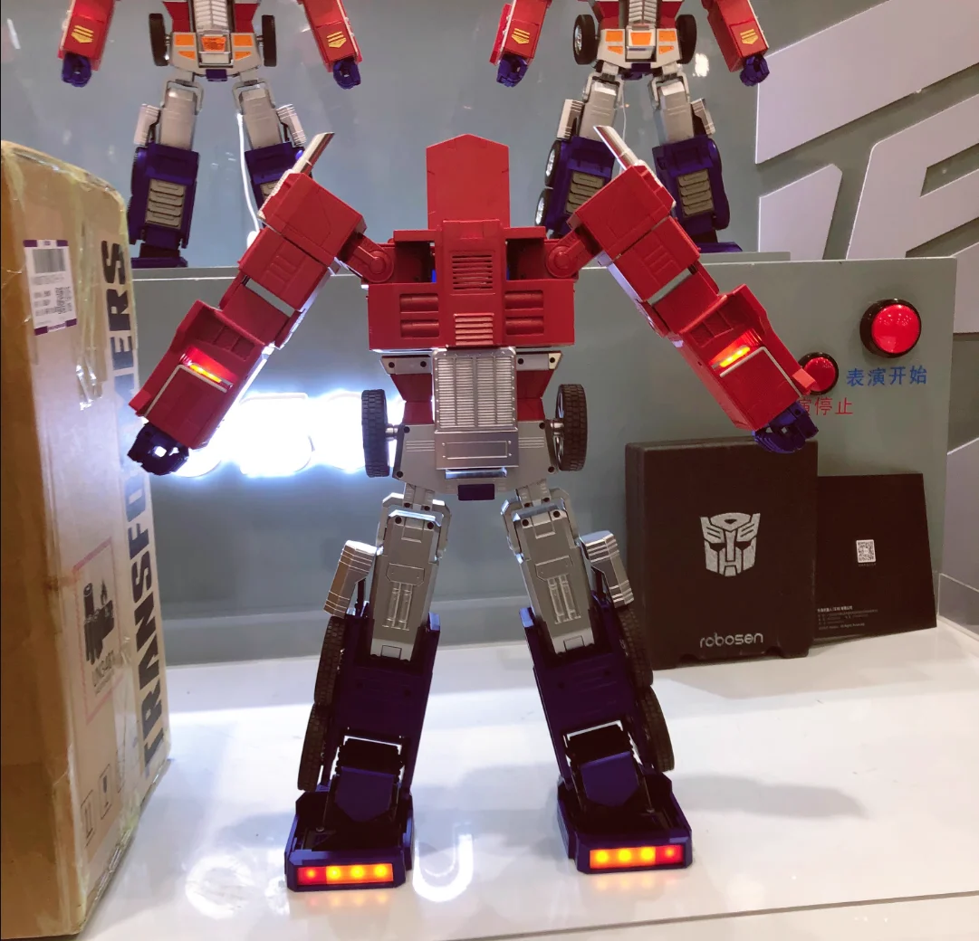 robosen voice control Mobile APP control Automatic deformation   Hasbro Transformers Optimus Prime Intelligent Programming Robot