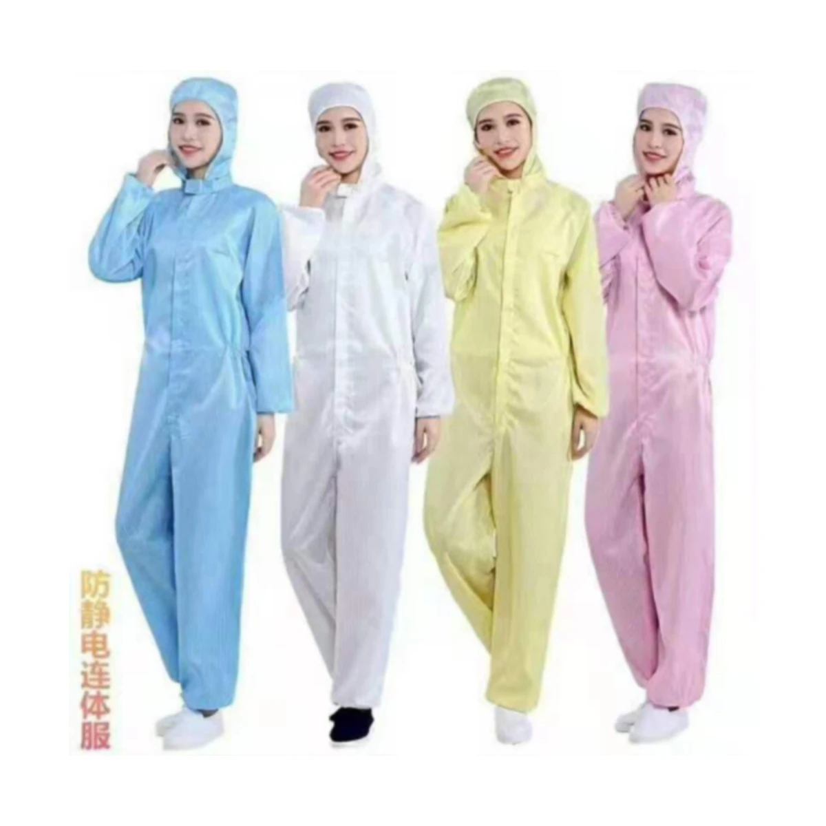 Cheap unisex factory sales work suit antistatic garment esd clothes