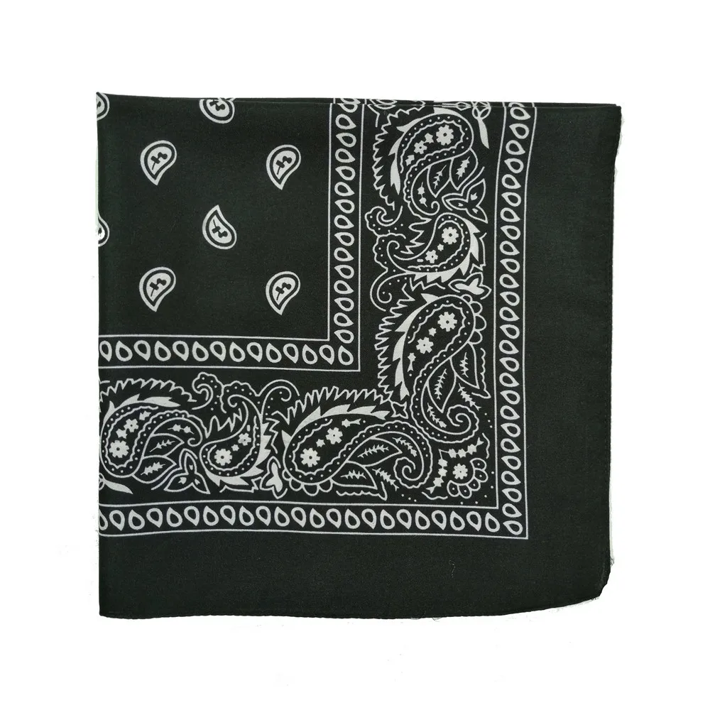 Digital Printed Hip Hop Square Novelty Paisley Cowboy Bandana