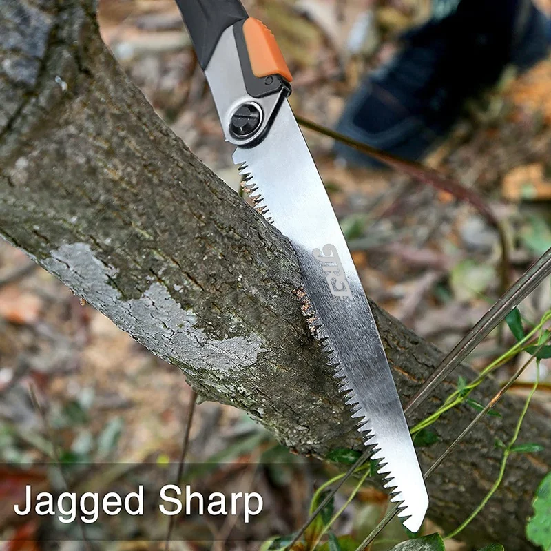 JRF Garden Pruning Handsaw Folding Hand Saw Three-Edged Teeth Hand Garden Saw 250mm