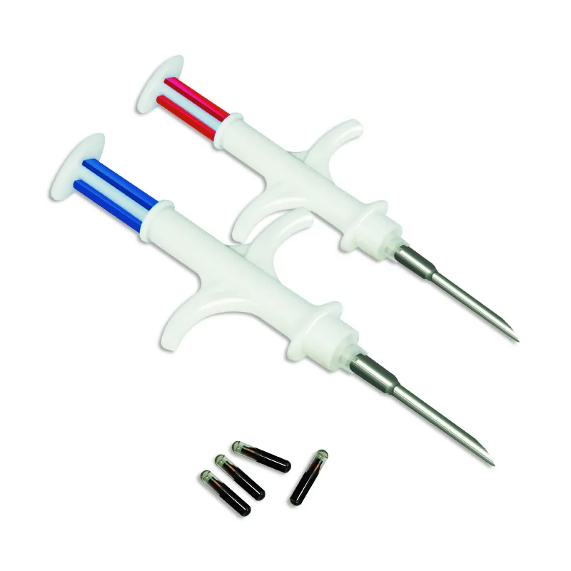 BLUEWORTH Microchip For Dog Pet LF RFID Tube With Syringe RFID Implantor