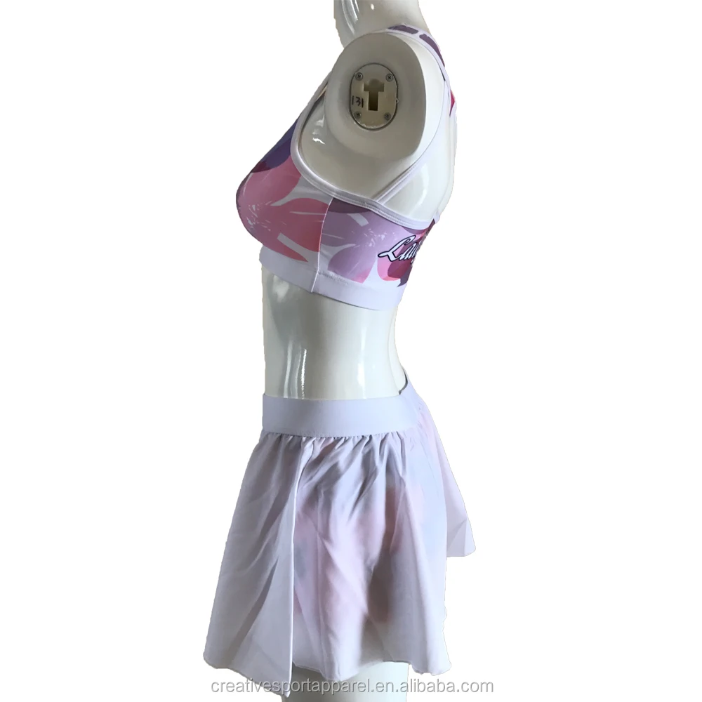 Cheerleader cheerleading cheer practice skirts training sports suits top