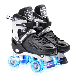 2022 New design  4 flashing wheels PU wheels Quad skates roller skates in stock