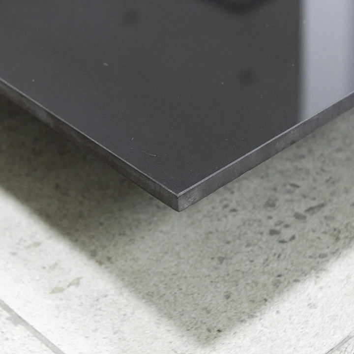 Black Floor Tiles Series 600X600mm Polished Super Black Bathroom Tiles For Floor