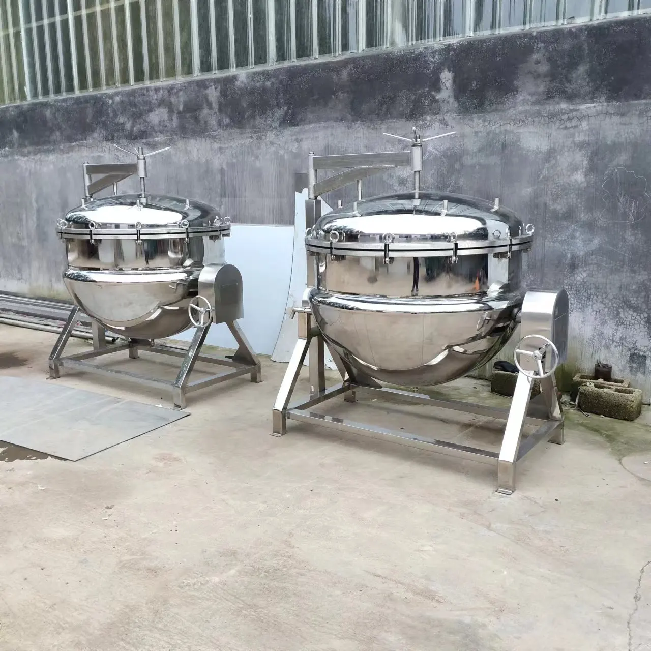 5 year guarantee full automatic gas steam electric chocolate sauce jacketed cooking mixer kettle pot pan cooker cooking machine