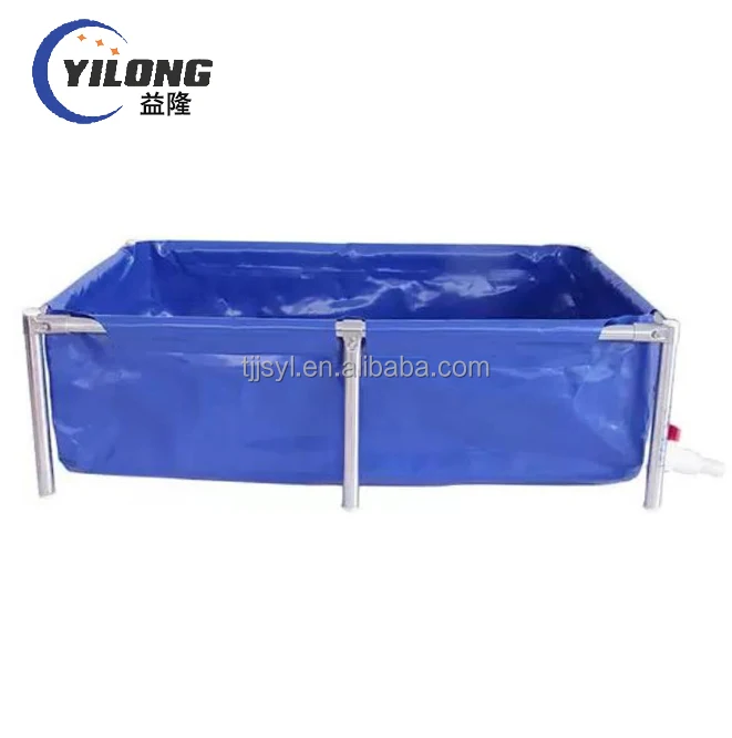 Customized durable outdoor pvc tarpaulin tanks for fish farming fishing pond 15000 liter