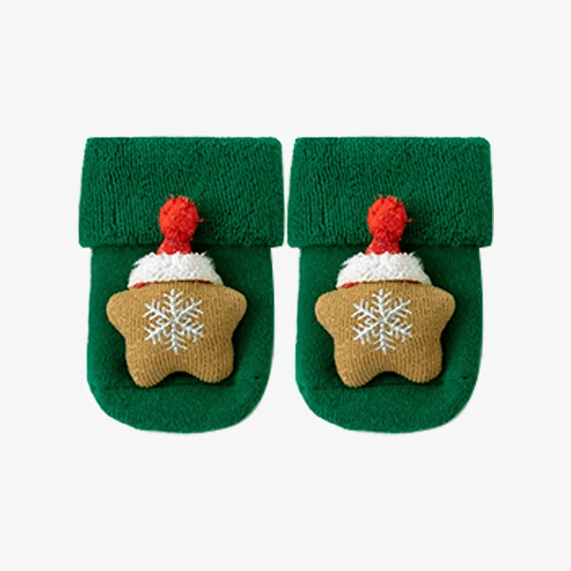 Linda 3d Cartoon Newborn Baby Christmas Socks Animal Infant Sock For 0-12 Months Girls And Boys Natural Christmas Sock