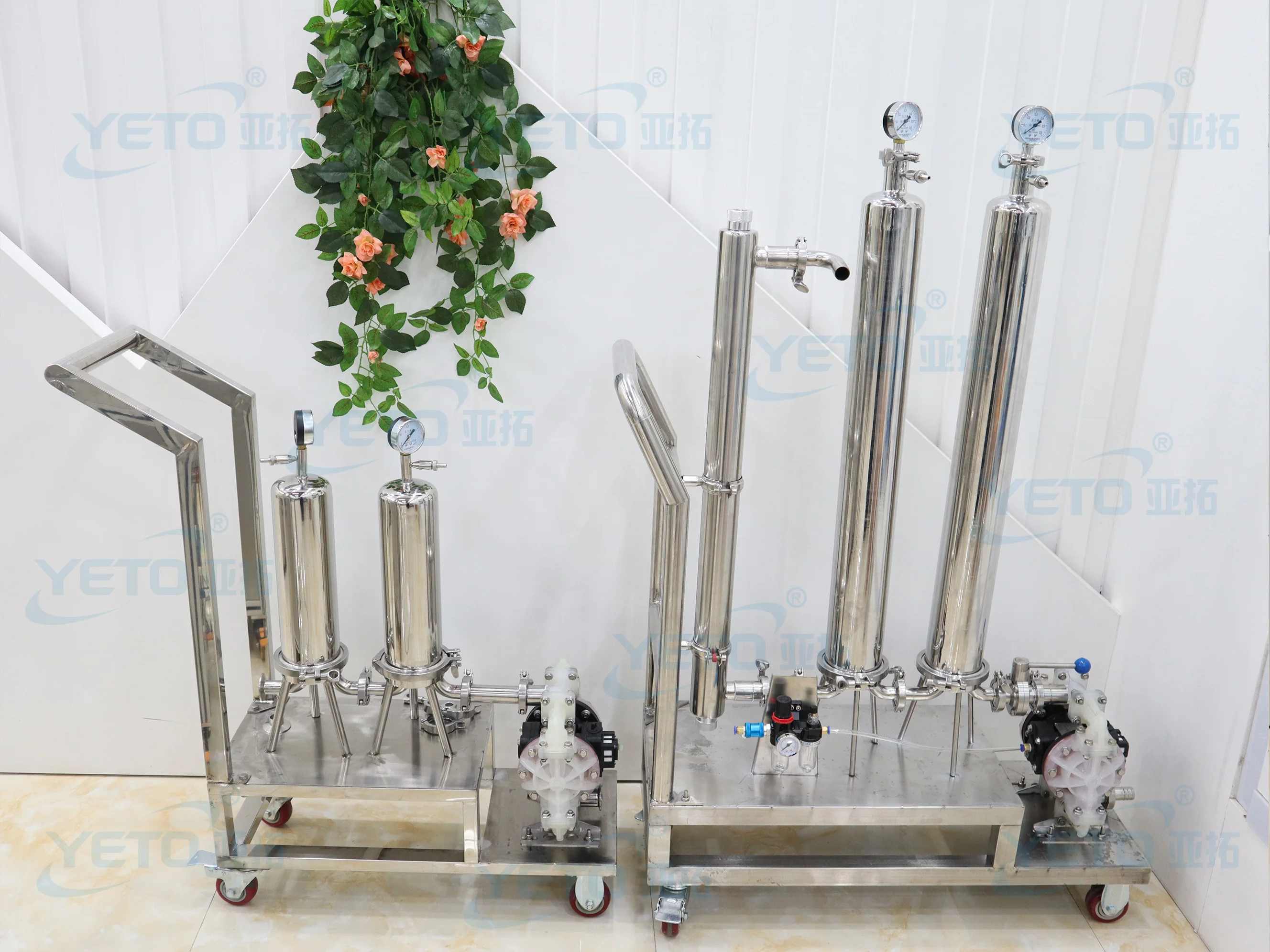 Press Hot Sale Coconut Oil 304 Industrial Equipment Compressor Air Mulit-layer Water Filter For Perfume