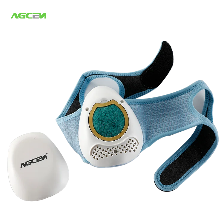 
Agcen 2020 new wearable air cleaner anti smog gas and dust masks HEPA filter masks wearable air purifier 