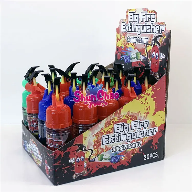  Cheap Price Children Kids Sweets Extinguisher Shape Liquid Spray Candy From Chinese