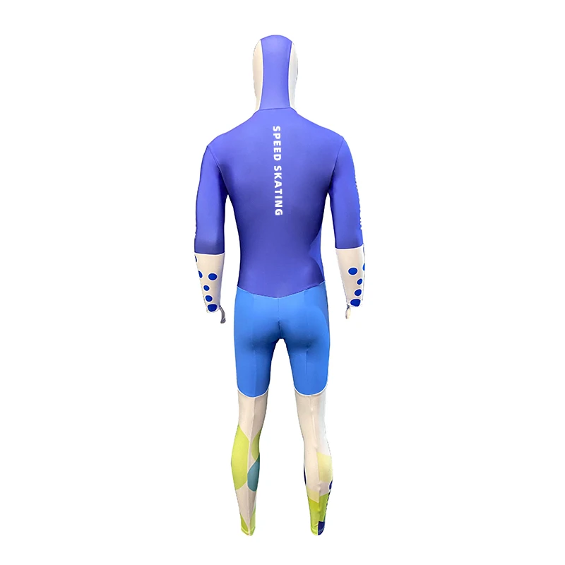 rollfly comfortable sublimation training high-quality skin suit full body OEM/ODM ski racing riding ice speed skating suit