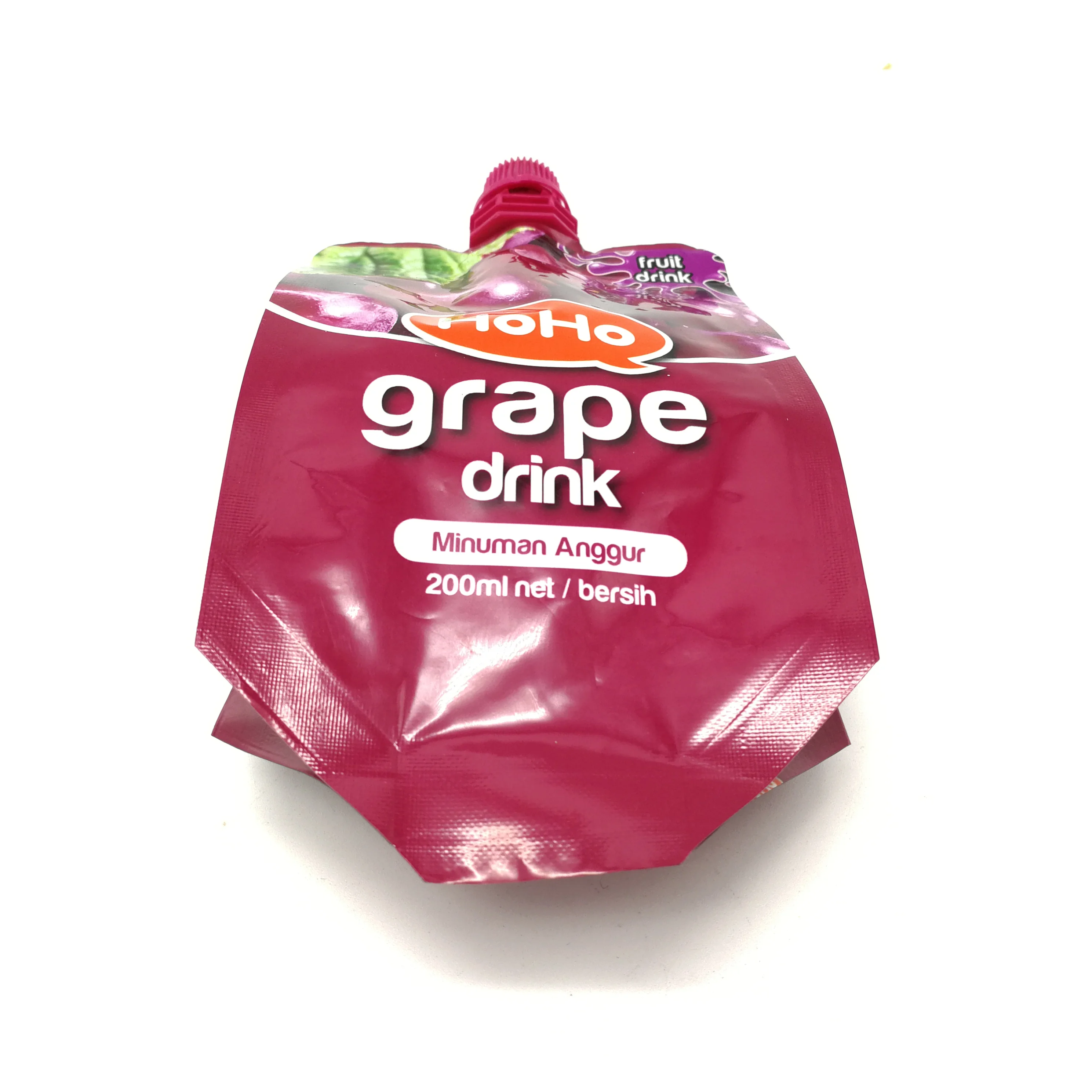 Juice Beverage Plastic Packing Bag With Spout Cap