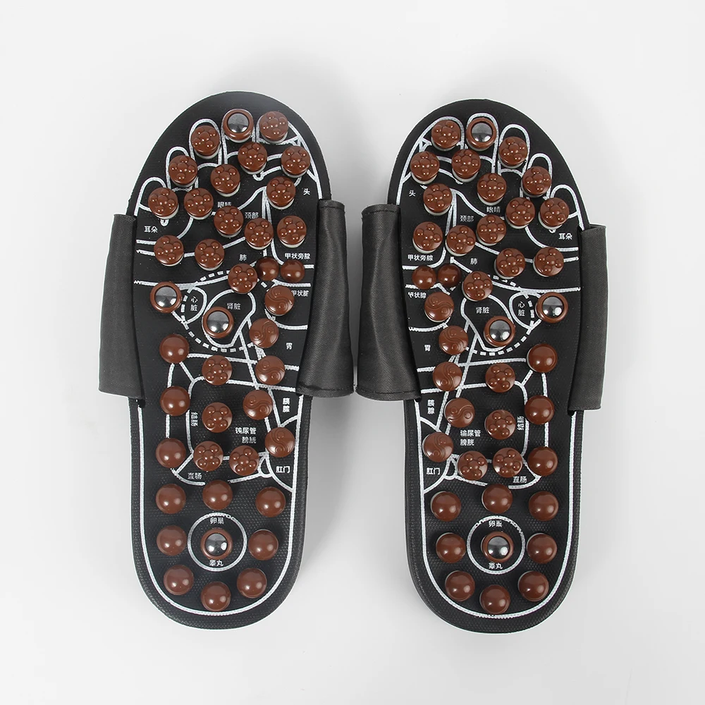 Good Performance Spring Magnet Health care Jade-stone Acupressure Massage Slipper