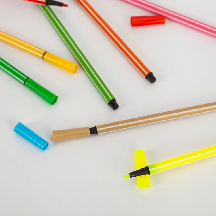 Factory Customized 36 Colors Art Markers Kit Drawing Washable Felt Tip Watercolor Pen Customised Multi Color Pens