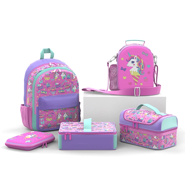 Good Quality School Backpacks 2023 Custom Pen Bag School Bag And Lunch Bag Set For Kids