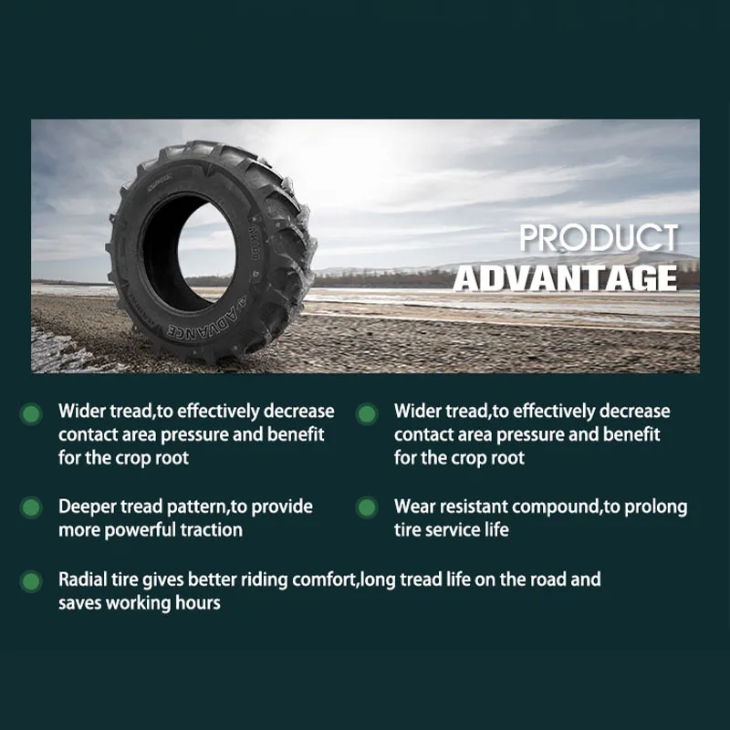 Wider tread Deeper tread radial pattern tractor tyre 650/65R42 farm tractors tyres