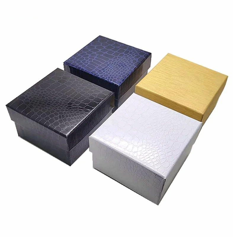 Modern Luxury Stock Custom Logo Watch Packaging Box PU Storage Boxes Watch Display Box Transparent Travel Jewelry Case