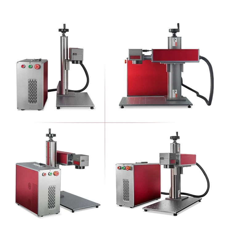 
Portable Split 20W 30W 50W Fiber Laser Marking Machine 2D Fiber Laser Raycus for Pvc and Laser Metal Deep Engravingi 