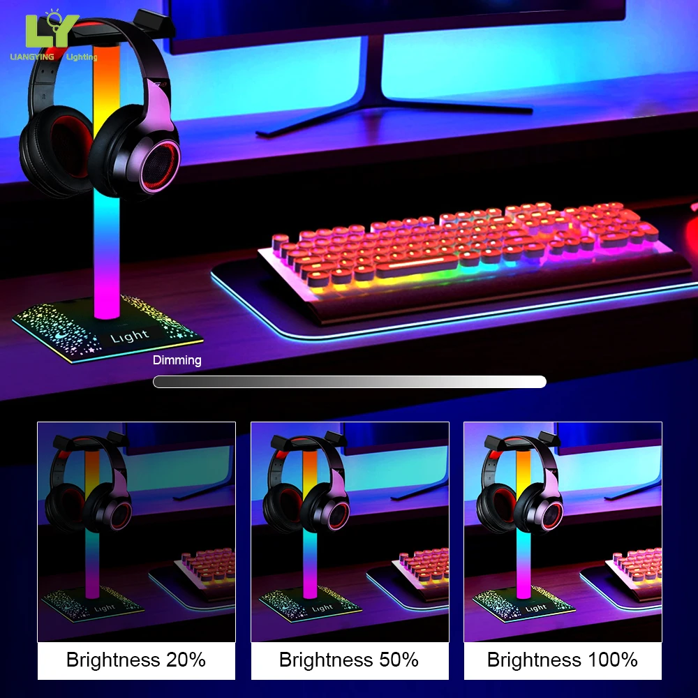 3D Sunset Atmosphere Lamp Color Changing Mood Rgb Light With Music Switch For Mercedes