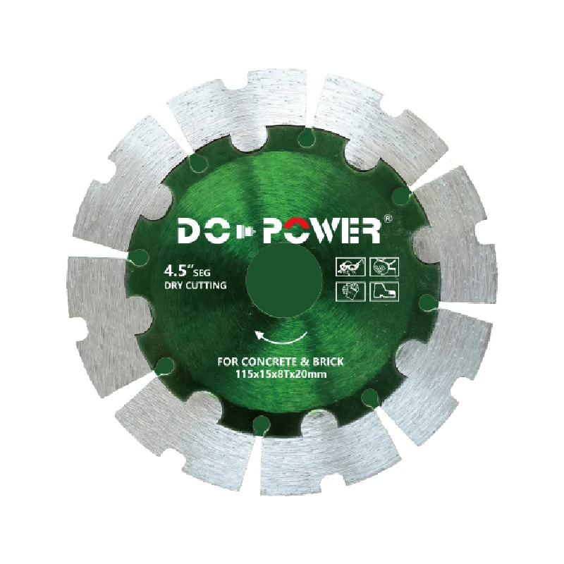 4 inch Segmented Diamond Saw Blade, Dry or Wet Cutting General Purpose for Concrete Stone Brick Masonry Arbor etc.