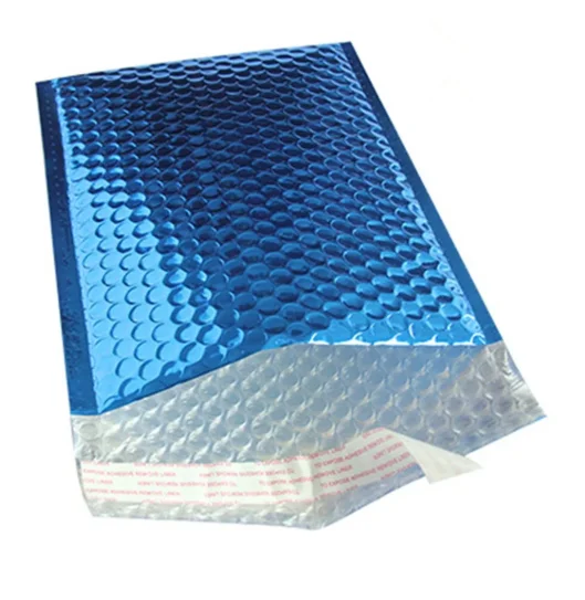 High Quality Custom Cheap Shipping Supplies Bubble Bag Bubble Mailer with Clothing Glass Black Metallic Bag Packaging Zxs-200507