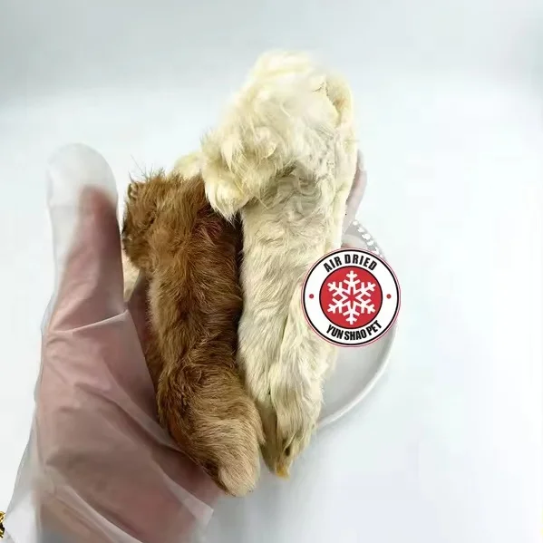 Лидер продаж небольшой минимальный заказ корм для домашних животных стоматологическое лечение высушенные на воздухе кроличьи лапы собак