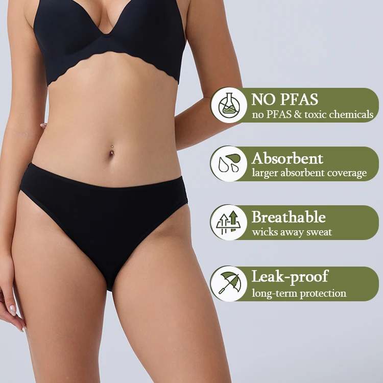 Lynmiss Cycle Physiological Menstrual Underwear Culotte Menstruelle Reusable Sleepover Ladies Period Underwear
