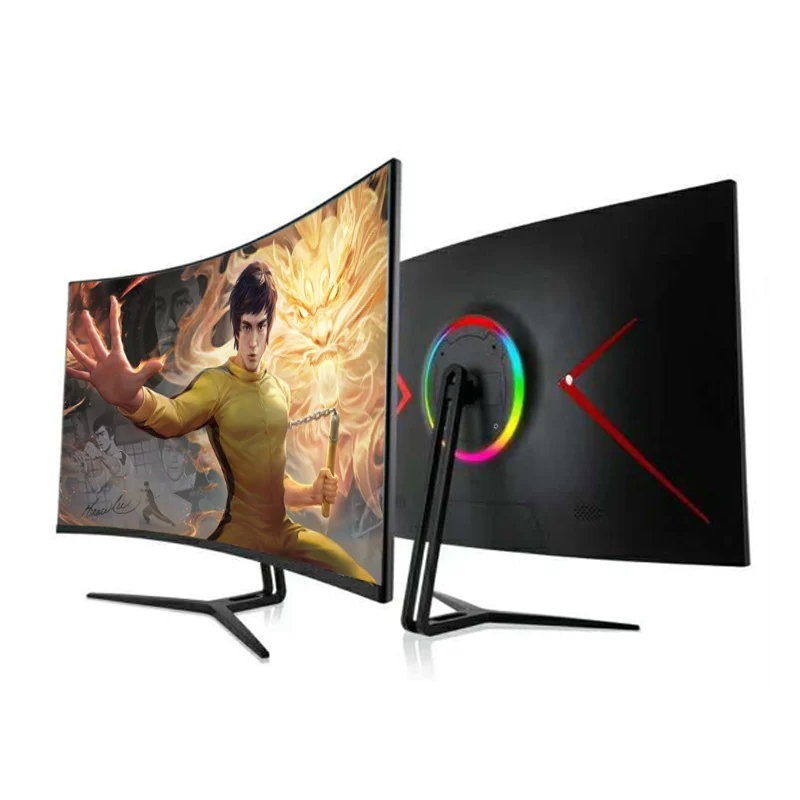 2K 4K Full HD 32 inch 144Hz curved frameless gaming monitor with low price
