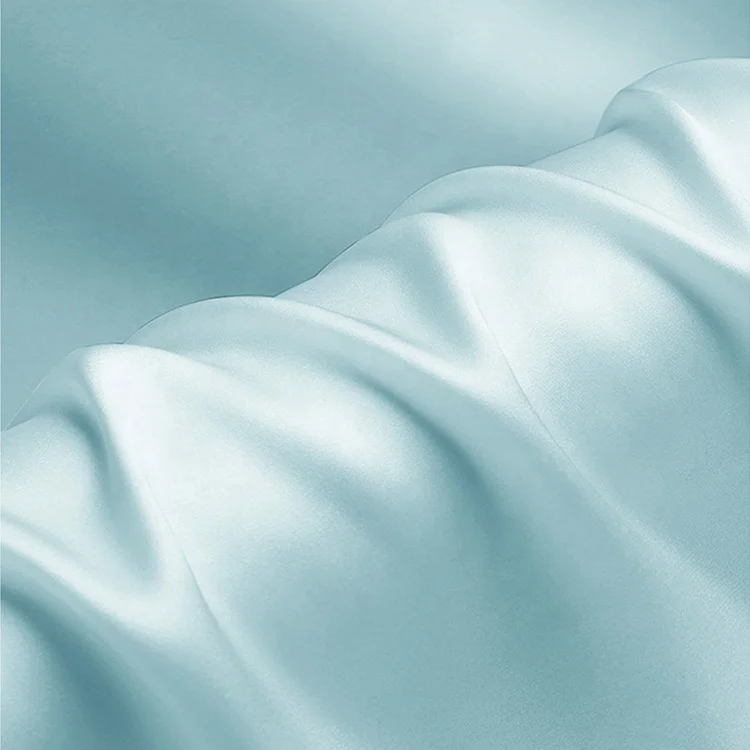 Royal blue color 100% mulberry real silk charmeuse satin 19mm 114cm width stock for fashion dress,evening gown, homewear