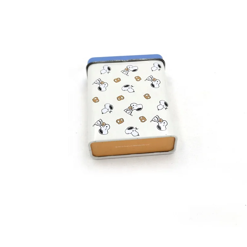 Customized flip metal tin box packaging cartoon poker card tin box packaging cigarette metal packaging box