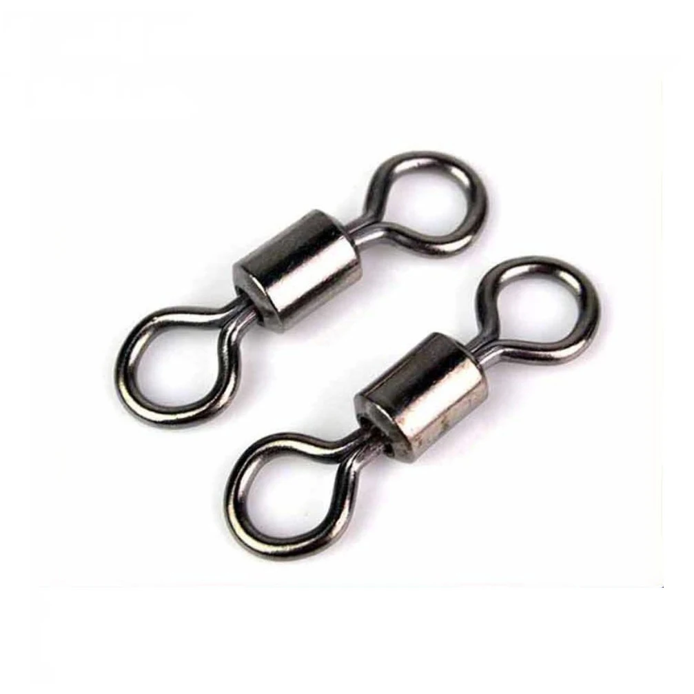 MOBIOS 12/0# - 14# Factory Wholesale Rolling Swivel Copper Stainless Steel Fishing Swivel Connector Accessories HP1039
