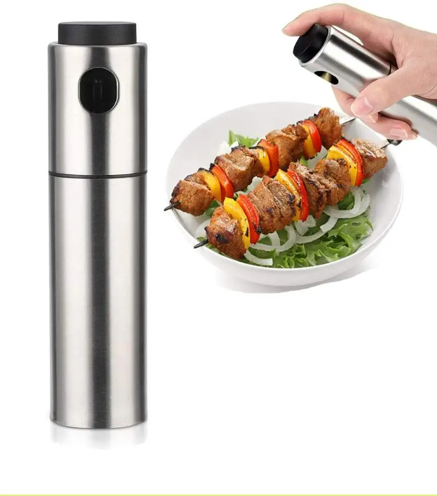 Лучший распылитель масла из нержавеющей стали оливкового бутылка с воронкой пустая