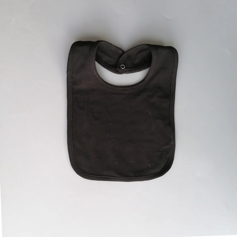 CPC 2021 OEM 11colors 100% 190gsm combed cotton customize plain white bibs cotton printed baby bibs  custom baby bibs