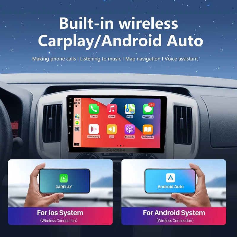 Android 13.0 HD Touchscreen 9 Inch GPS Navigation Radio For 2014-2019 Fiat 500X With AUX WIFI USB Support SWC Carplay