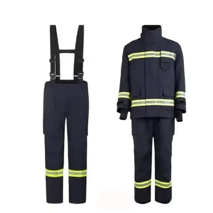 Firemen Firefighting Fire Resistant Coverall Reflective Flame Retardant Safety Clothing Coverall