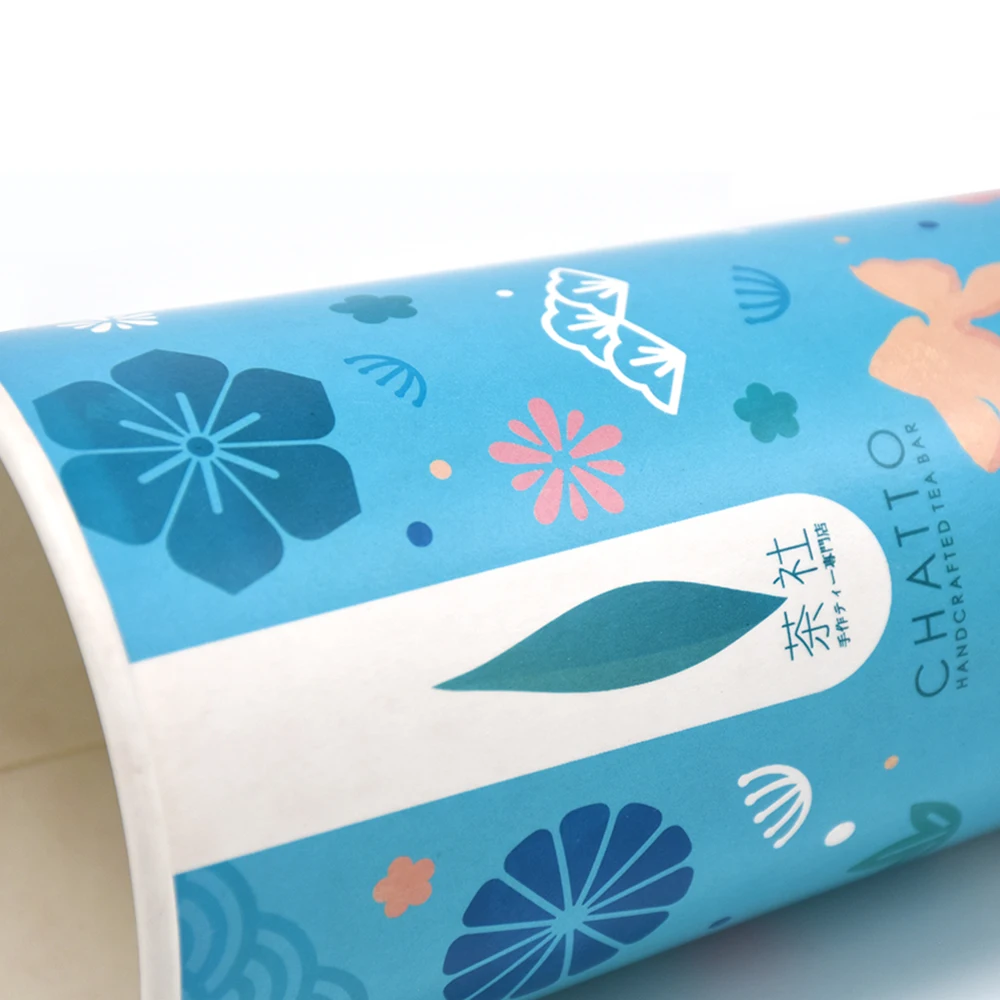 Luckytime High Quality Print Custom Biodegradable  Disposable Recyclable Noodle Paper Cups