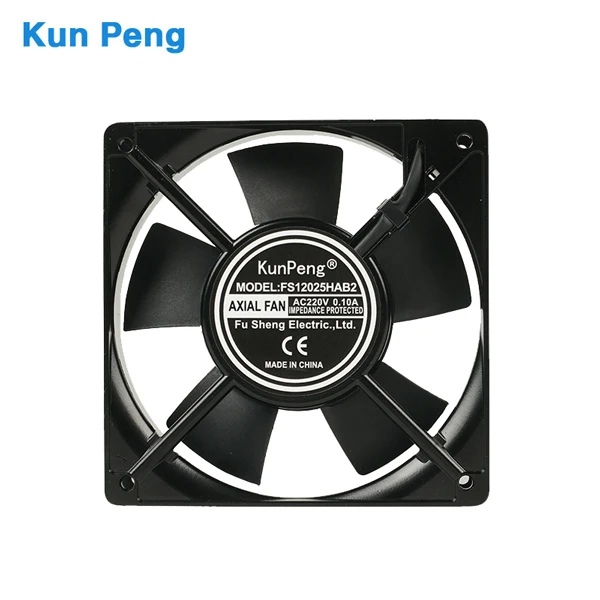 12025 AC fan 220v 230v 240v 120mm*25mm dual ball bearing waterproof beauty apparatus laser gear cooling fan