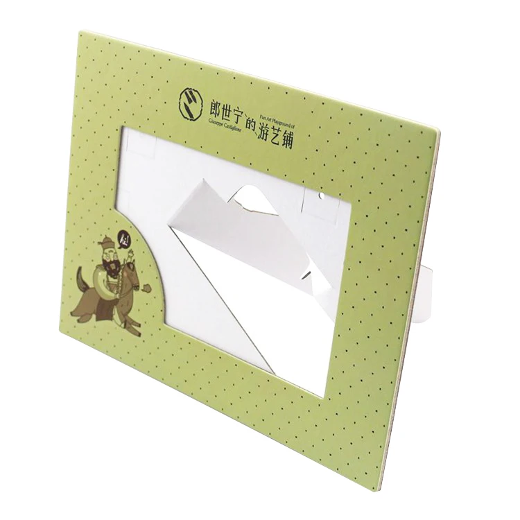
Custom promotion gift cheap photo frame / cardboard paper photo frame 