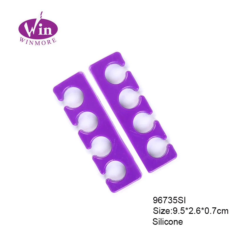 Silicone nail toe separator finger spacer coloured eva foam pedicure tools nail art tools