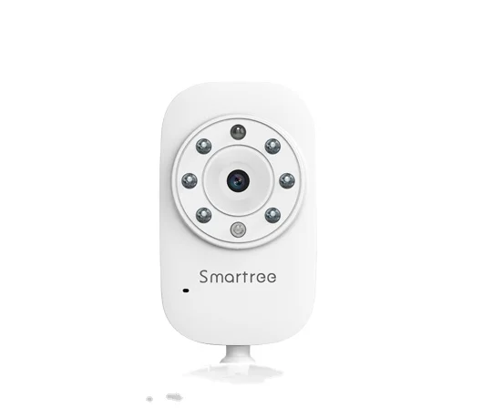 Белая 2,4 дюймовая камера для детской комнаты с ночным видением, двухсторонней связью, комнатной температурой, колыбельной, настройкой будильника