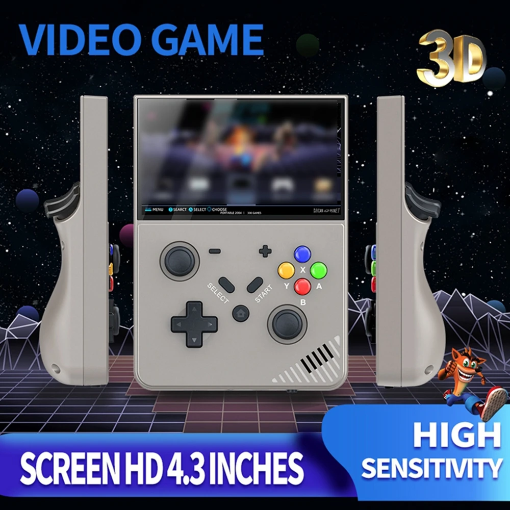 Новый R43 Pro Hd 4 3 дюймовый экран Оригинальный 3d игровой контроллер M18 портативная игровая консоль Home 4k детский подарок для Psp/Ps1