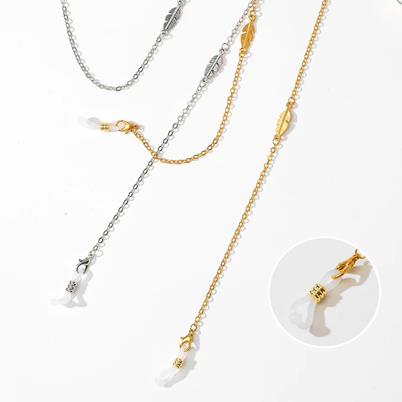 Factory Direct Sale Low Price Fashion Personality Crystal Metal Glasses Chain Rope