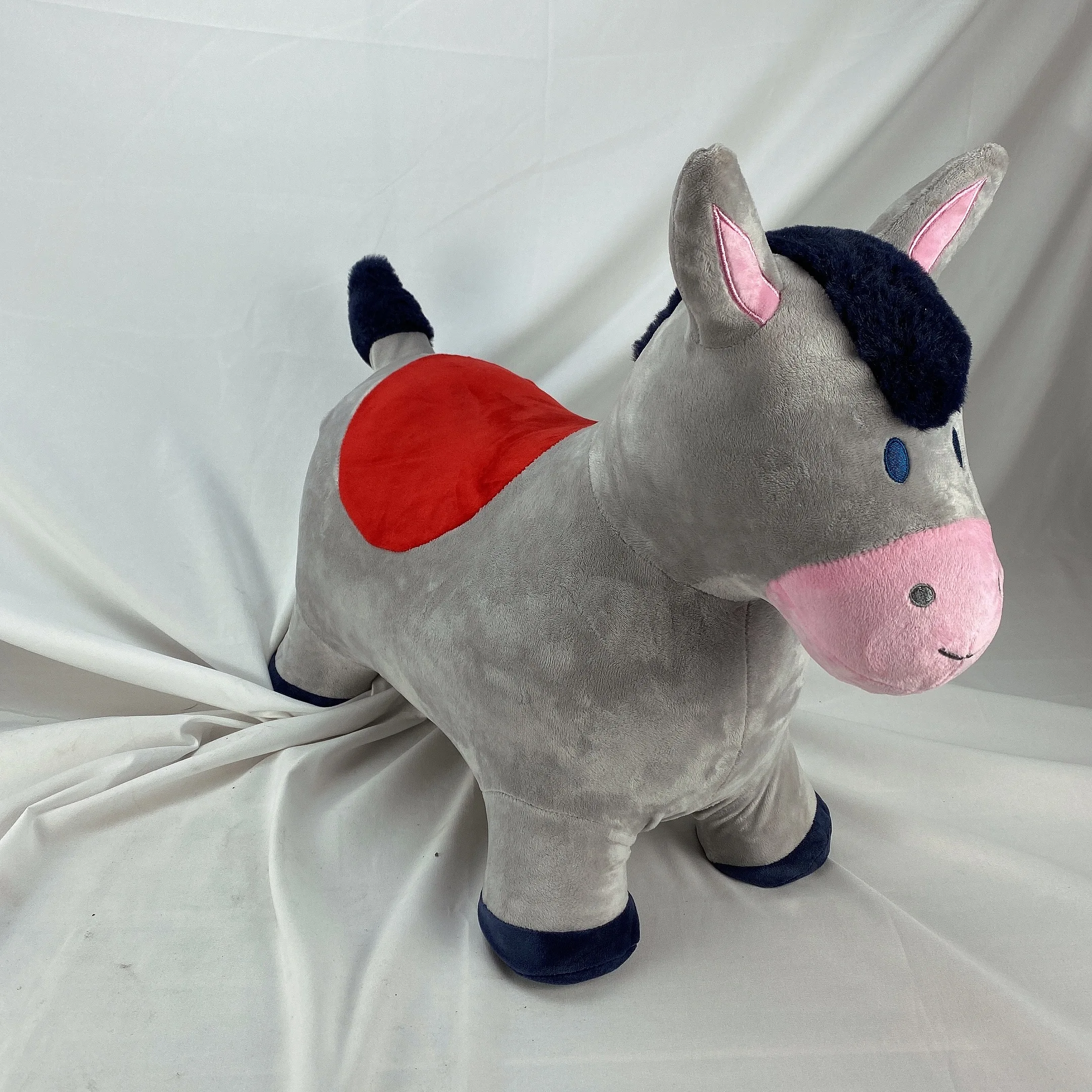 Kids inflatable bouncing donkey animal jumping toys for children