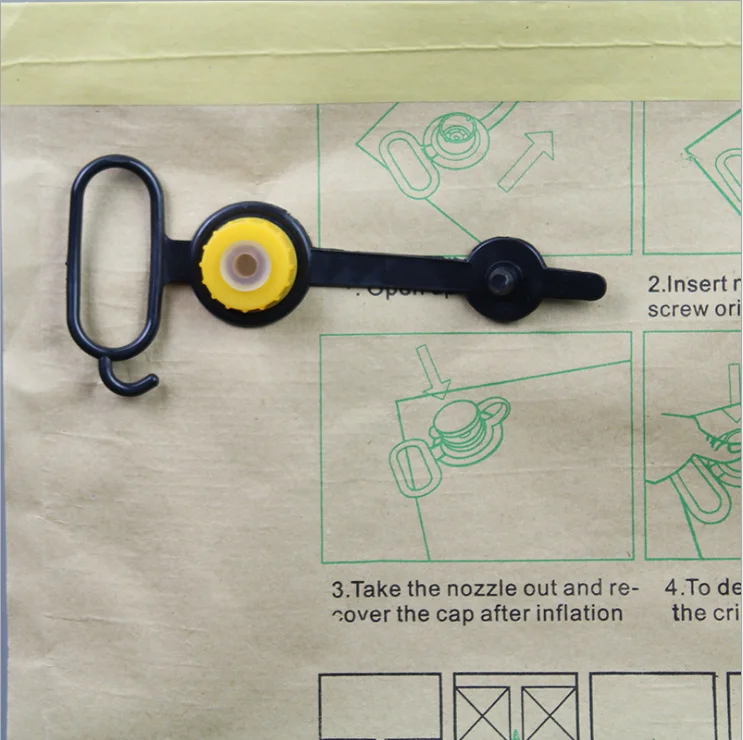 custom void filler shockproof kraft paper air bag pressure protection bubble container transport  Container inflatable bag