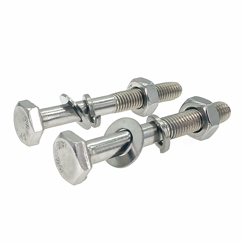 Grade 4.8 10.9 Zinc Din931 Din933 Nickel Plated Half Thread Outer Hex Nut Hexagon Head Bolt